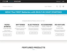 Tablet Screenshot of antigravitybatteries.com